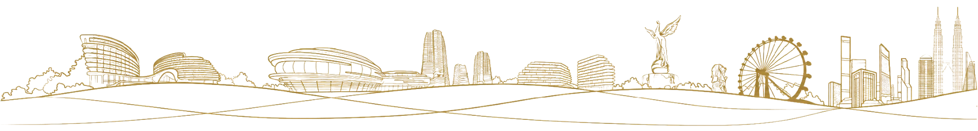 森林城市城市轮廓